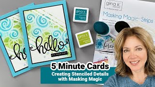 Creating Details with Masking Magic  5 Minute Cards [upl. by Tuchman361]