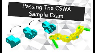 Passing the SOLIDWORKS CSWA Sample Exam Free test exam [upl. by Teiv]