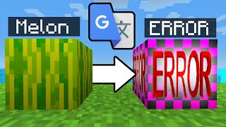 I Put Every Minecraft Texture Through Google Translate 1 BILLION Times [upl. by Jacenta500]