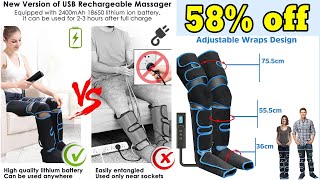 Electric Leg Muscle Relaxer Boot Lymph Release Relieve Foot Fatigue Heating Leg Massager [upl. by Neelrihs]