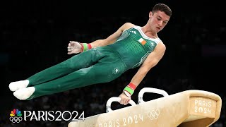 Irelands Rhys McClenaghan upgraded to OLYMPIC CHAMPION with huge pommel horse routine  NBC Sports [upl. by Forlini]