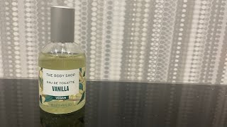 The Body Shop Vanilla Eau De Toilette First impressions  Fragrance Review [upl. by Manaker]