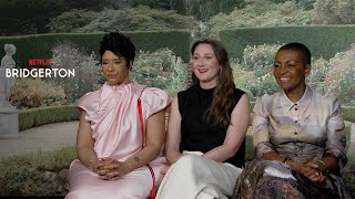 Ruth Gemmell Adjoa Andoh and Golda Rosheuvel on Bridgerton Season 3 [upl. by Teri]