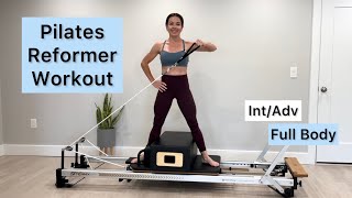 Pilates Reformer Workout  Full Body  IntAdv level [upl. by Schluter]