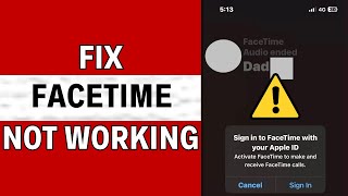 How To Fix FaceTime Not Working On iPhone  Latest Guide [upl. by Chadwick]