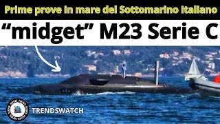 Prime prove in mare del Sottomarino Italiano “midget” M23 Serie C [upl. by Oek225]