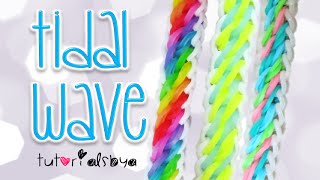 NEW Tidal Wave Rainbow Loom Bracelet Tutorial  How To [upl. by Eladnor648]