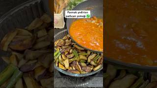 Parmak yedirten patlıcan yemeği ❤️ pratiktarifler patlıcanlıtarifler recipe food eggplant [upl. by Erkan982]