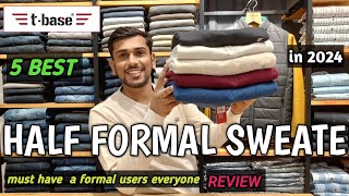 HALF FORMAL SWEATER REVIEW 5 best sweaters for men in winter wear 2024 🔥 [upl. by Iilek45]