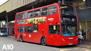 Topodyn amp Thrash Bus Journey on the A10  Alexander Dennis E40D  LK60AFF TE1081 [upl. by Ayotahc]