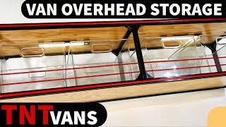 Camper Van Overhead Storage TNTvans  Van Conversion [upl. by Lairea]