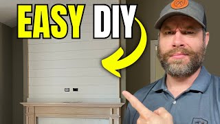 DIY Shiplap over Fireplace  How To Install Shiplap diy tips [upl. by Chrissy]