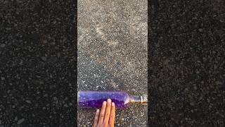 Breaking Glass Bottle 💜💜Crushing Crunchy Soft Thing satisfying asmr [upl. by Gayn540]