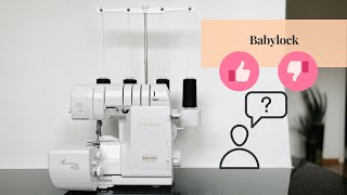 Lohnt sich eine BABYLOCK Der Härtetest und Einfädeln mit der BABYLOCK [upl. by Anivram]