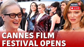 Cannes Film Festival 2024 LIVE  Cannes Film Festival Red Carpet LIVE  Meryl Streep Greta Gerwig [upl. by Gebhardt]