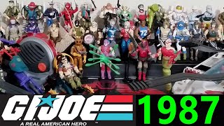 RETRO WED GI JOE 1987 ENTIRE TOY LINE OF FIGURES VEHICLES AND PLAYSETS [upl. by Xylon]