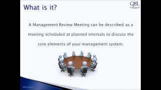 Video  How to run a Management Review Meeting [upl. by Enoitna947]