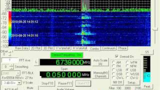 EAM Transmission 6739 kHz September 25 2010 1359 UTC [upl. by Hobard]