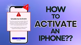 How To Fix quotUnable To Activate iPhonequot Baseband problem fix in iPhone [upl. by Bust490]