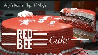 Red Bee Cake ഓവനില്ലാതെ Malayalam Cake Recipe [upl. by Yejus]