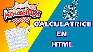 COMMENT CRÉER UNE CALCULATRICE EN HTML à laide du blocnote🔥🔥🔥 [upl. by Nylyahs481]