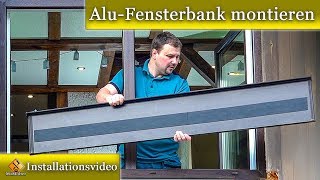 AluFensterbank montieren  Fensterbank Blech einbauen  so gehts [upl. by Ahar]