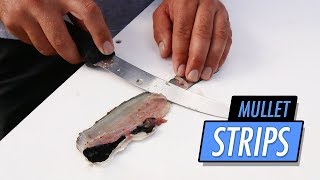 How To Make Mullet Strips For Trolling On Planers [upl. by Asoj865]