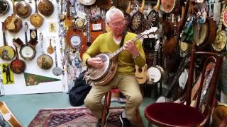 GAmendt testing WEYMANN No2 tenor banjo [upl. by Tuchman]