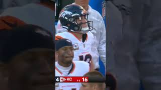 CHIEFS VS BRONCOS CRAZY ENDING 🔥🔥 football chiefs nfl americansports patrickmahomes broncos [upl. by Sevy]