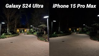 Galaxy S24 Ultra Camera vs iPhone 15 Pro Max Low Light Comparison [upl. by Hermosa]