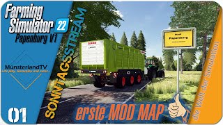 LS22 01 🚜 Papenburg V1 🐎 SonntagsLiveStream 🐎 Community Server 🐓 Livestream  deutsch  HD [upl. by Tri]