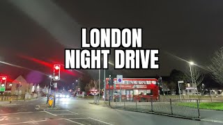 London Night Drive  West Kensington  North End Road in UK [upl. by Oicnaneb]