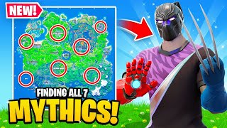 I Found ALL 7 Mythic Weapons in ONE Game Fortnite [upl. by Amir]