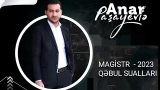 Magistr 19 fevral 2023 qəbul sualı I cəhd [upl. by Gnof]