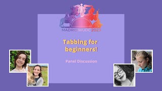 TABBING FOR BEGINNERS BY PANEL DISCUSSION  MADRID WUDC 2023 [upl. by Ilojne511]