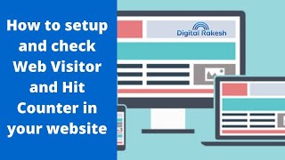 How to setup and check Web Visitor and Hit Counter in your website [upl. by Harihs]