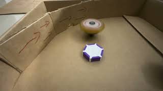 BEYBLADE batttle in my own BEYBLADE stadium No volume only music [upl. by Tennies]