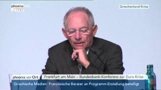 Griechische Finanzkrise Statement von Wolfgang Schäuble am 09072015 [upl. by Vassaux]