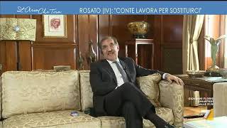 Myrta Merlino fa i complimenti alla casa dello scicchissimo Ignazio La Russa che ringrazia [upl. by Tudela]