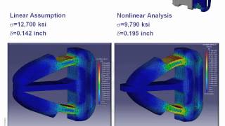 CATIA V5 Analysis  Part 1 Nonlinear Analysis [upl. by Mailand]