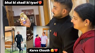 Karva Chauth vlog❤️🥰 sanyam k rishta pakka hogya❤️ [upl. by Nosilla]