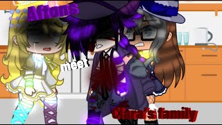 Afton family meets Claras family Mrs Afton Fnaf  ft Afton family amp Me  Gacha Club [upl. by Ysdnil333]