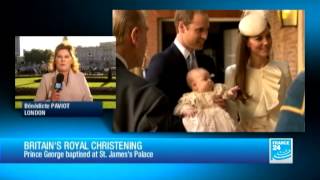 Brits gathered to celebrate Prince Georges Royal Christening [upl. by Silvanus]