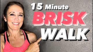 15 Minute Brisk Walk  All Levels  Michelle Wilson Workouts [upl. by Eissak753]