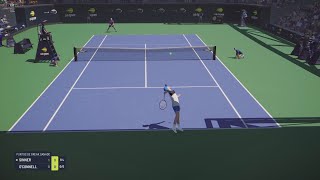 Jannik Sinner VS Christopher OConnell  US OPEN  TIEBREAK  Gameplay [upl. by Mackoff]