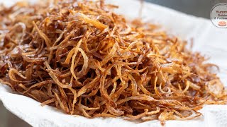 Oignons frits croustillants crspy fried onions [upl. by Oilerua]