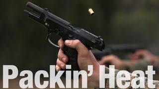 Marine Fires 9mm Pistol in Slow Motion [upl. by Neb]