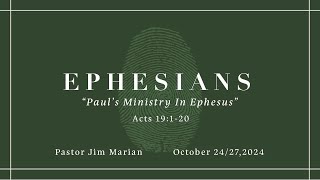 Ephesians  Week 1 quotPaul’s Ministry In Ephesusquot [upl. by Hayott]