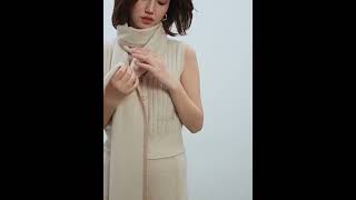 cashmere scarffashionstyle cashmere cashmereshawl sweaterfashion outfit sweaterstyle fashion [upl. by Naujik]