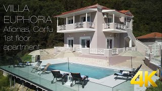 Villa Euphoria Afionas Corfu Apartment One [upl. by Aikram994]